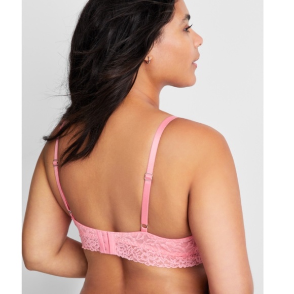State of Day Women's Lace Bralette NWT  /  Flamingo Plume - Picture 3 of 3